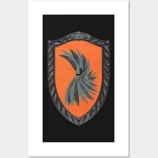 Feathercrest (Shield desaturated) Posters and Art